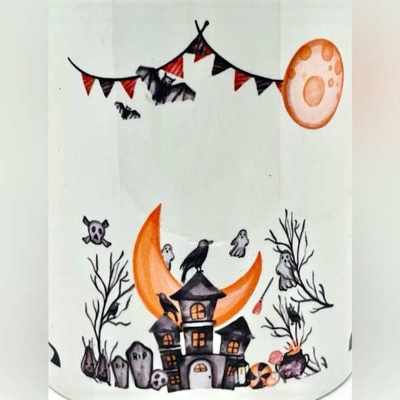 NOT TODAY SATAN Funny Halloween Spooky Coffee Cup/Mug 11oz White Multicolor NEW - Picture 6 of 10